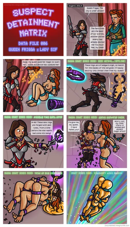 Lady Sif and Queen Frigga Enslaved by Stark Tech (ZincUntainted) [Marvel] by haberdasherer