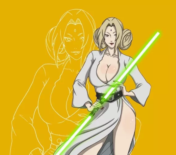 Lady Tsunade as a Jedi Grand Master for Halloween 🎃💗 by lady_tsunade_fan3