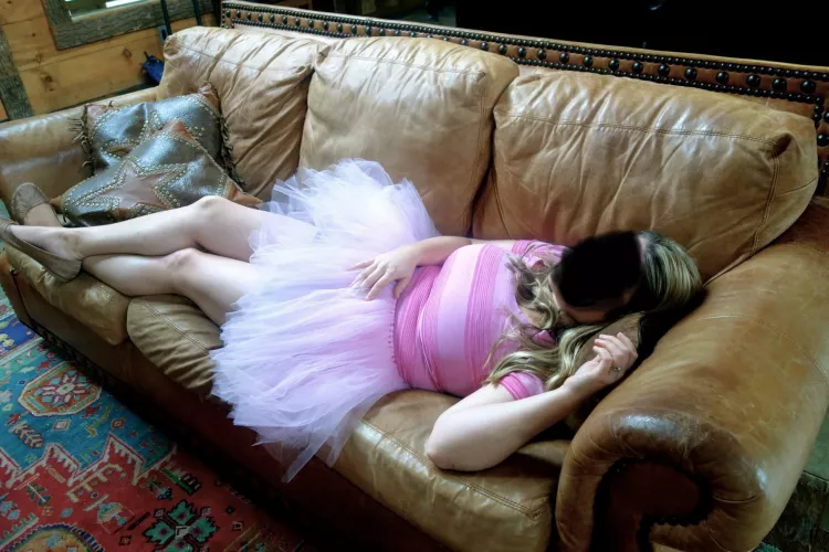 Laid on the couch with wedding 💍 on display by wallaaayyythrowaway