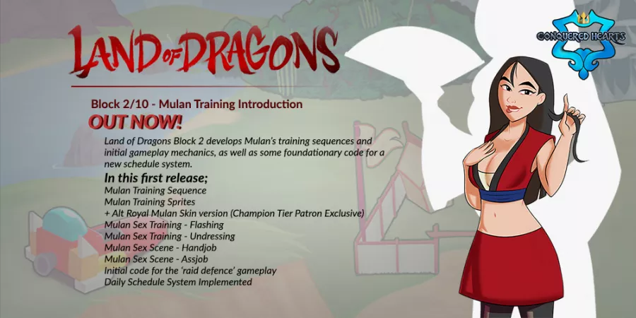 Land of Dragons Public Release - (Conquered Hearts - a porn parody game) by Hawkhero