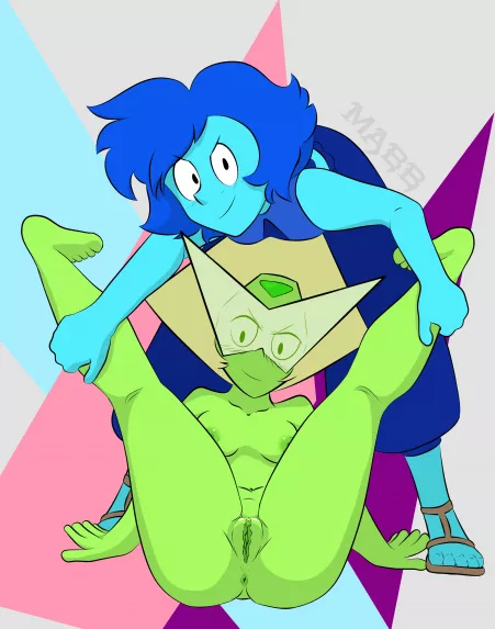 Lapis gettin' Peridot ready (Mabb) by [deleted]