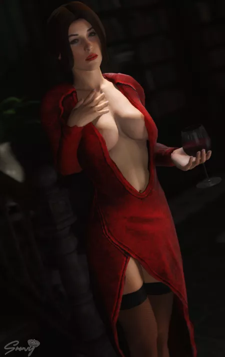 Lara getting tipsy (Snowy) by Kuro-Oji