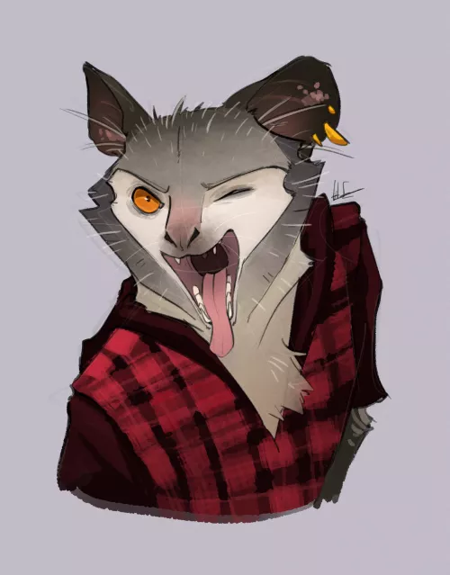 Last one of the designs I made a while ago, Aye-aye [art by me, @/heretic.fox on Instagram] by 1ratamo1