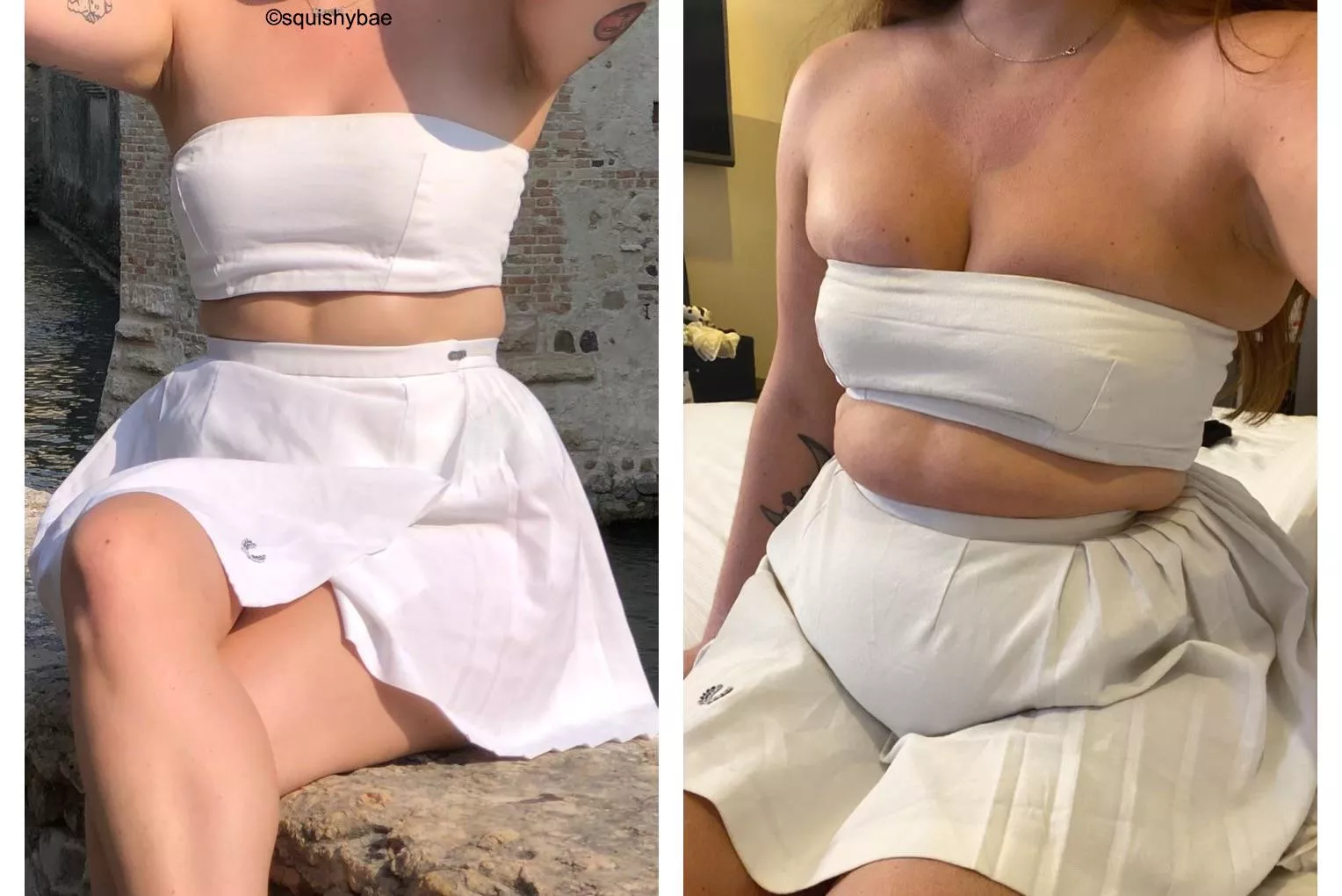 Last summer vs this summer 😳 posted by squishy_bae