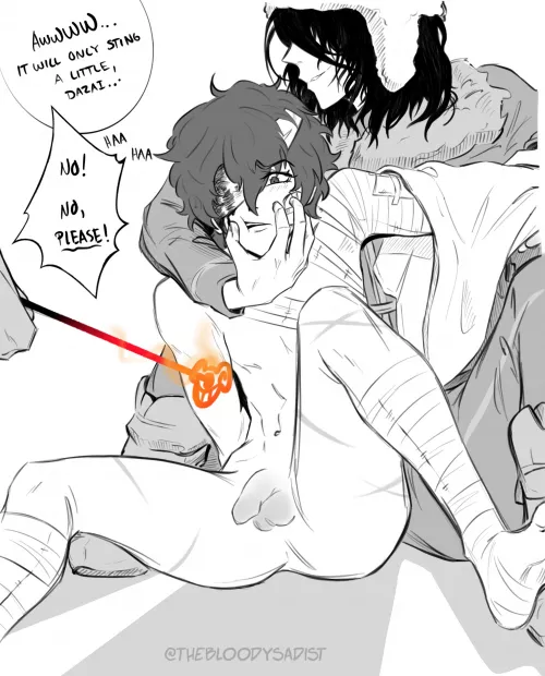 (Late) Whumptober day 13: Burns with Dazai and Fyodor [Bungo Stray Dogs]—it’s kinda intense LOL so spoilers jic by The-Winged-Writer