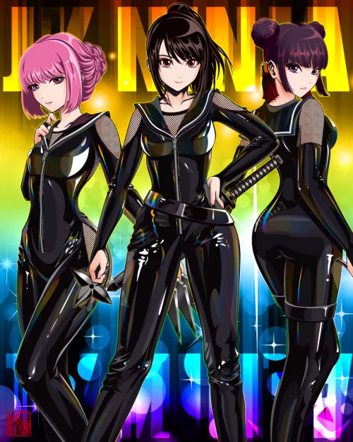 Latex Kunoichi by CheetahSperm18