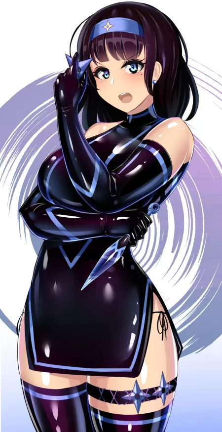 Latex Kunoichi by CheetahSperm18