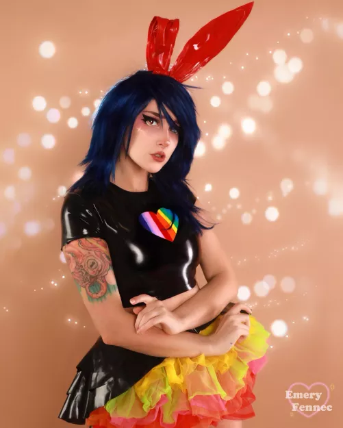 latex & rainbows by Emery Fennec by Emeryfennec
