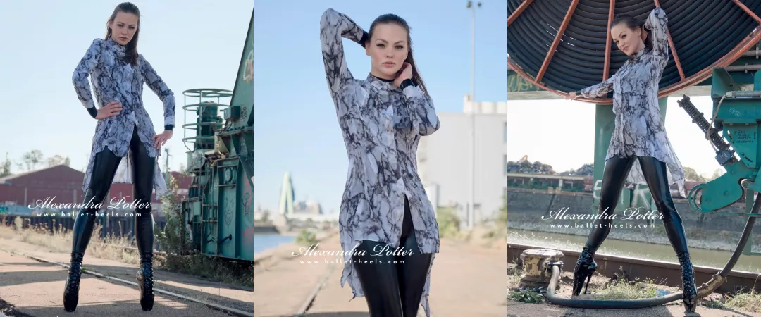 Latex under a dress (OC) by balletheels