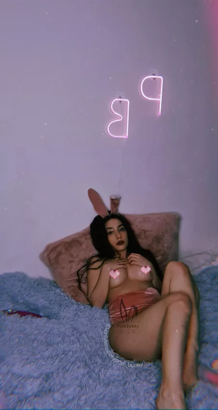 Laying in front of u like this, what do you do?🥺 (f) by Posh_Bunny