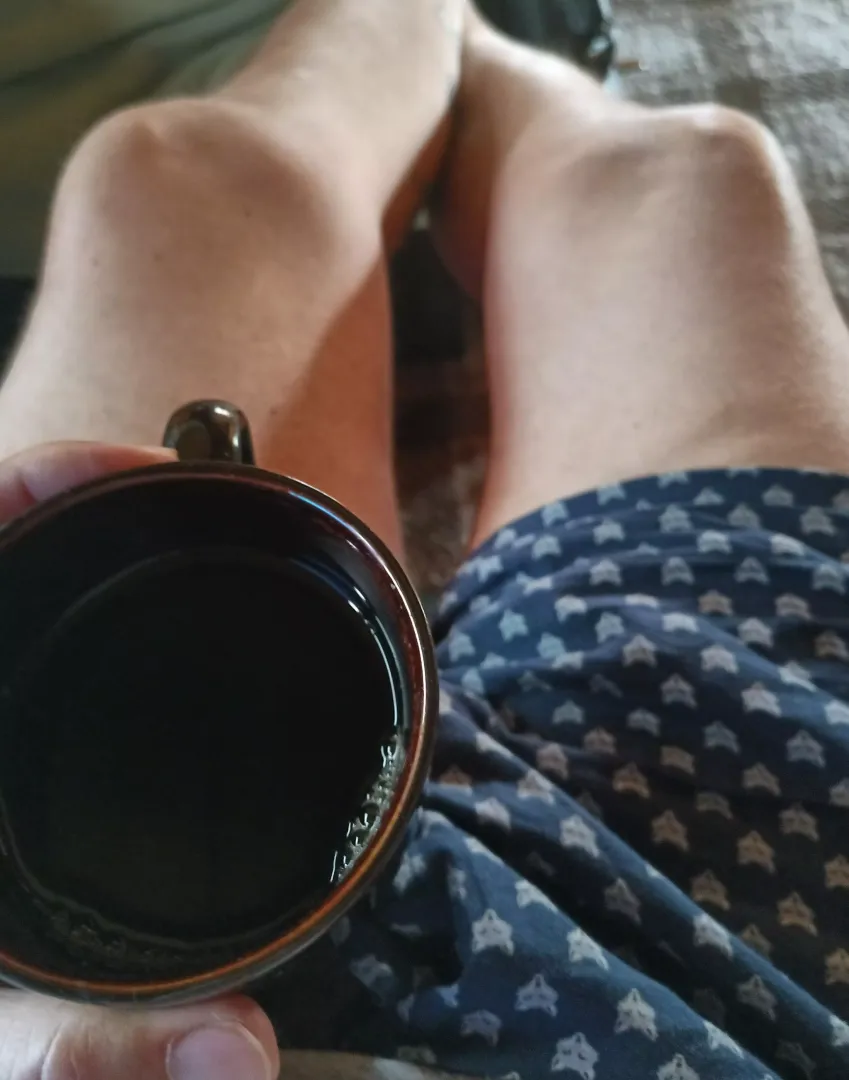 Lazy Sunday morning with coffee and foxes posted by jfalk7