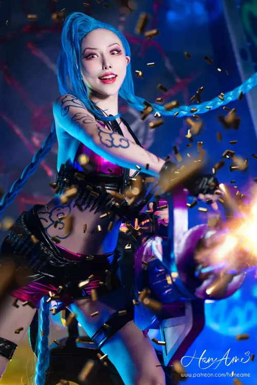 league of legends Jinx cosplay by HaneAme by HaneAme