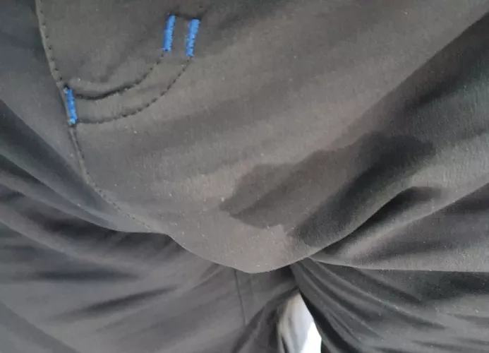 Leaking precum at work by Dms_lefthanded