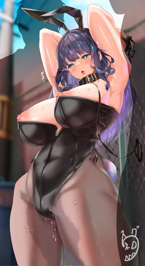 Leashed Bunny (Seventh_Sugune)