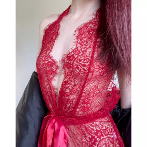 Leather and lace 💋 by littleredlusts