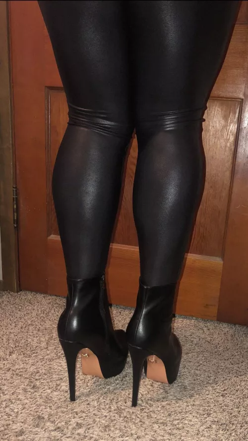 Leather leggings are my favorite! by erin-nicole