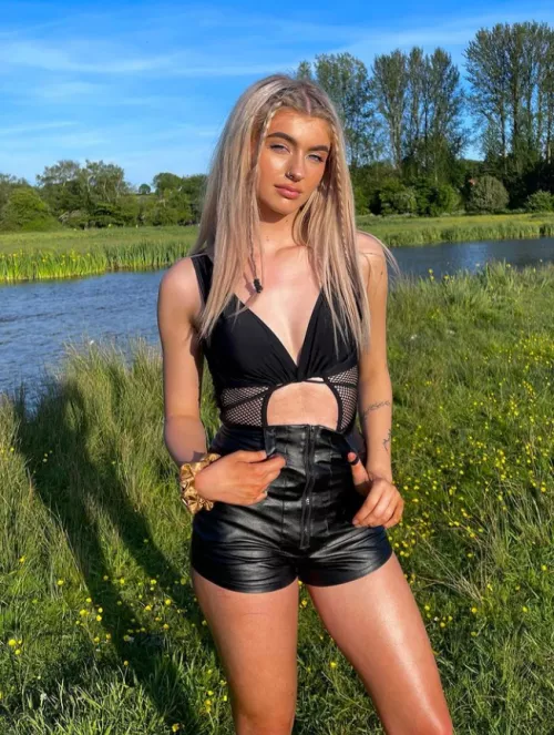 Leather shorts by betaboy97