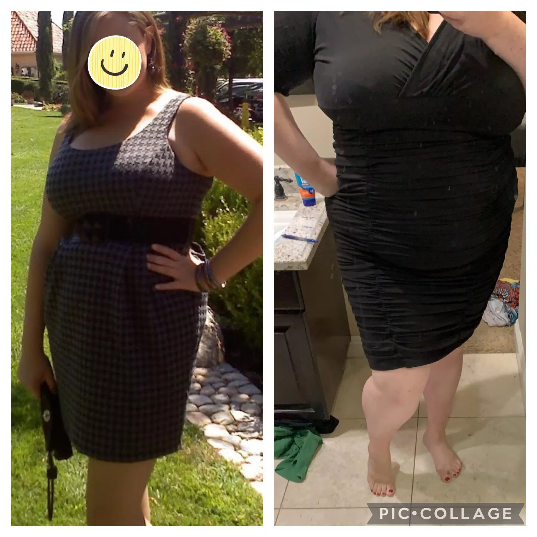 Left - 26 and 200lbs, Right - 36 and 360lbs. Which version are you choosing? 😈 posted by [deleted]