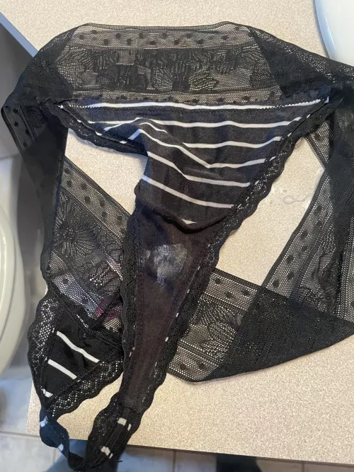 Left on the bathroom floor for me. My 41 y/o wife must’ve been horny 😈 by Jayson_Waterfalls6