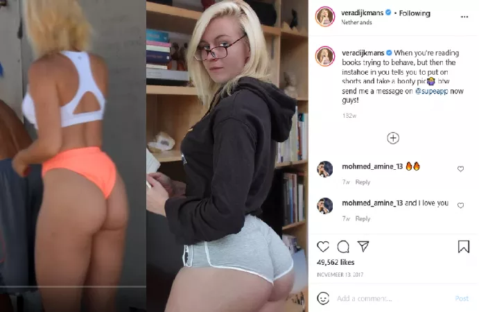 left side is her ass in a video from 2018 right side is an instagram post from 2017. wake up guys. by Nikosawa
