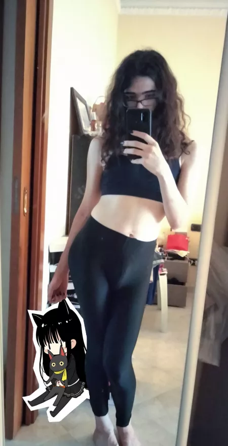 Leggins bulge Leggins bulge by scarletmasked