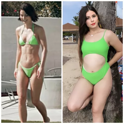 Lena Meyer-Landrut (German Celebrity) in a Bikini - Before & After by Boofx662
