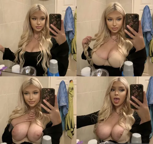 Less and less clothes with each photo 👅 do you like what you see ? by Initial_Connection85