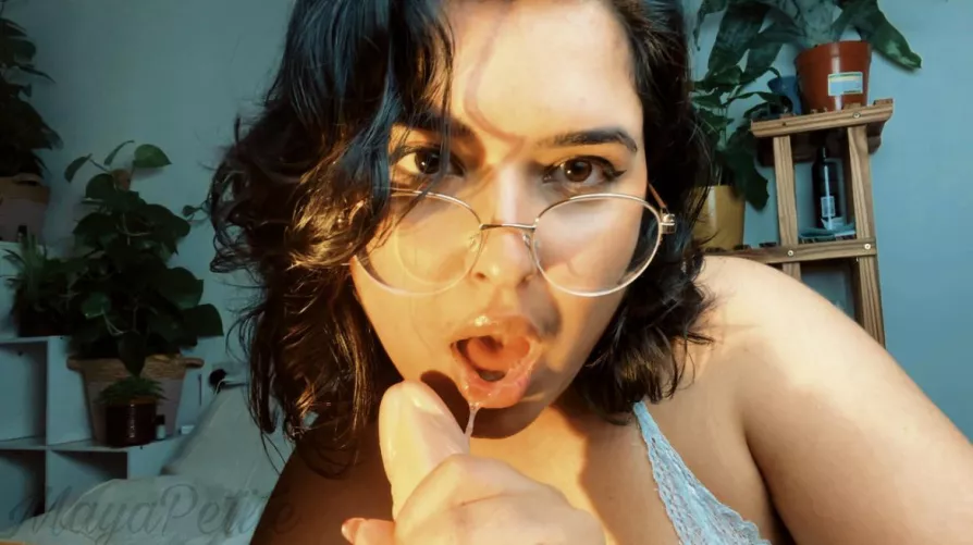 Let me drool on your cock please? [oc] by MayaPetitee