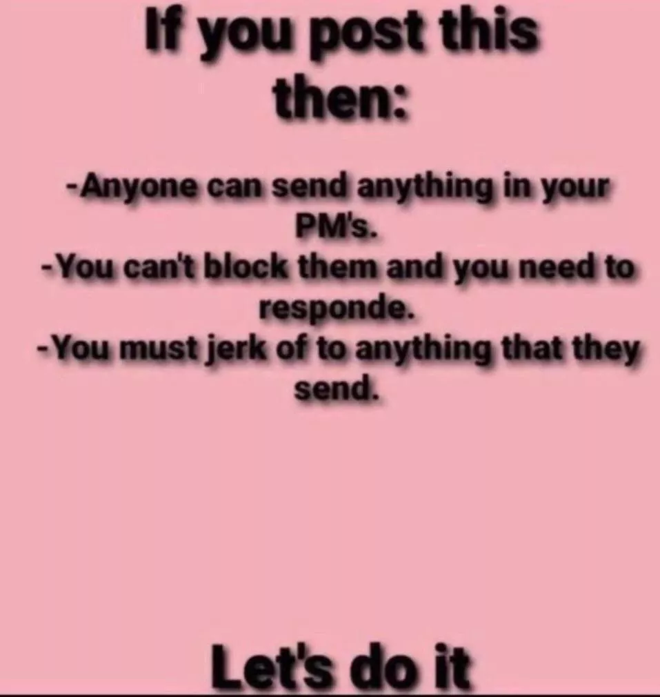 Let's do it posted by lFalconll