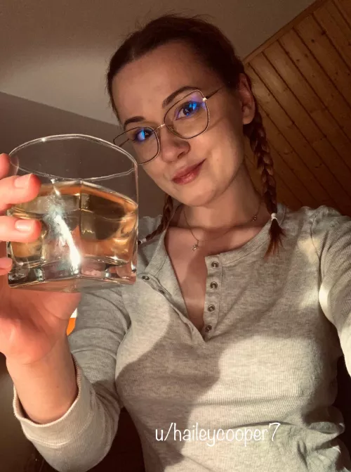 Let’s drink to all the bras I’m not wearing!🐷💖 (f23 OC) by haileycooper7