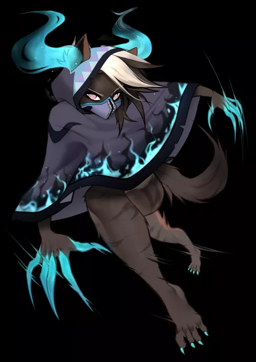 Let's fight but now with a cloak on. Commissions Open! (artwork by me) by Gaburele