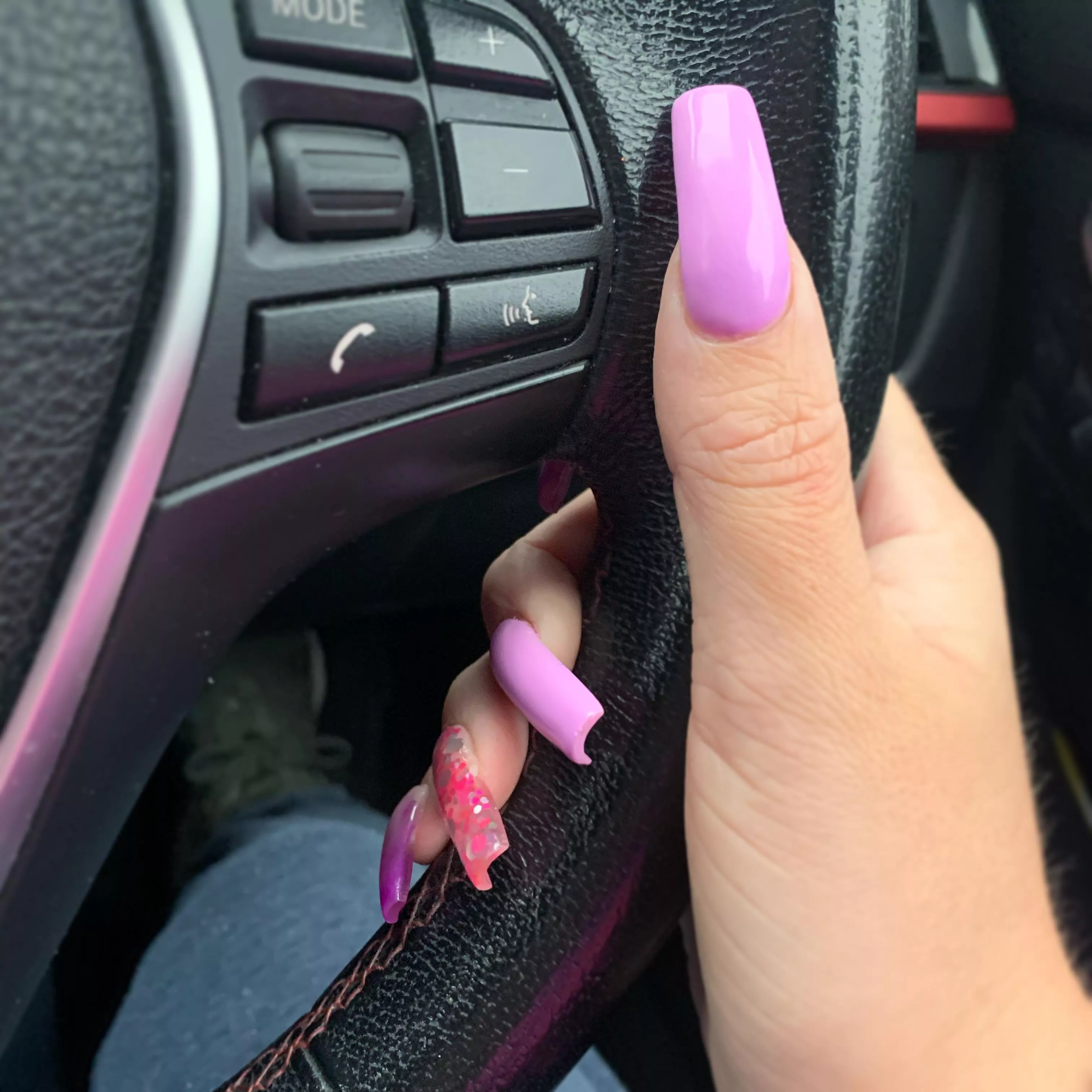 Let’s go for a drive. Shall we go somewhere private or public? 😜🙈 posted by TheNaughtyNailTech