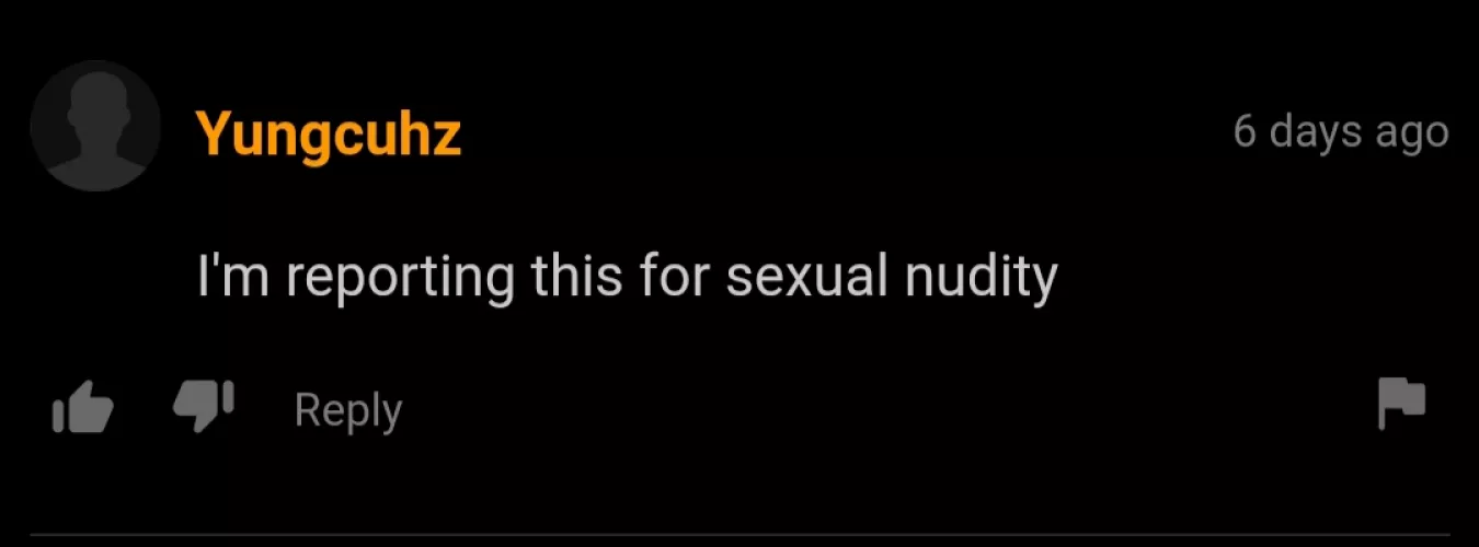 Let's report for sexual nudity by RandomVideosHun