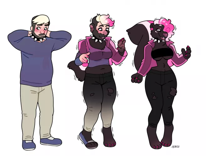 Letting Her Out by Blackshirtboy (Skunk, TGTF) by not4myprimary