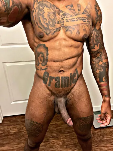 Letting it all hang out by NakedandTatted