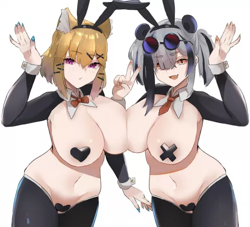 lewd bunnies Utage and FEater by staayy