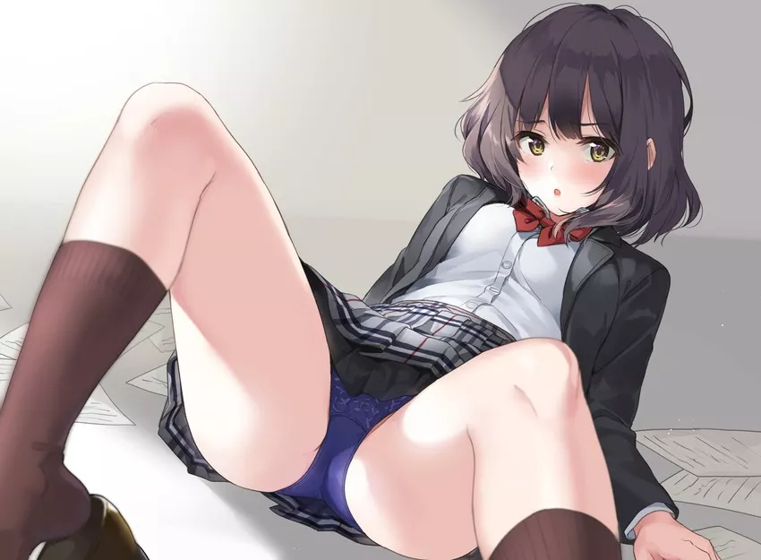 Lewd panties for such a innocent looking waifu posted by Henthigh_Senpai