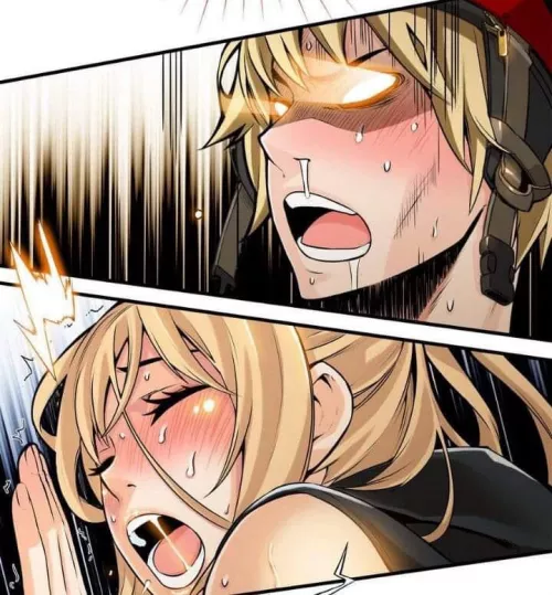 LF COLOR SOURCE: 1boy,1girl,Blond hair,glowing eyes,no text by XXXRicefield