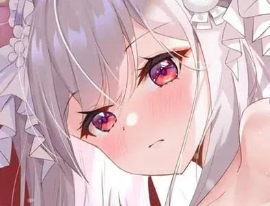 LF Color Source: 1Girl, Bangs, Blush, Close Up, Red Eyes, Eyebrows Visible Through Hair, Silver Hair, Sidelocks posted by Sumit2111