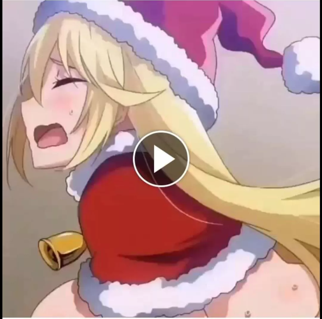 LF Color Source: 1girl, bell, blonde hair, blush, christmas, closed eyes, from side, hair between eyes, implied sex, large breast, long hair, open mouth, santa costume/outfit, santa hat, sidelocks, sweat, sweatdrop posted by HentaiSource_Archive
