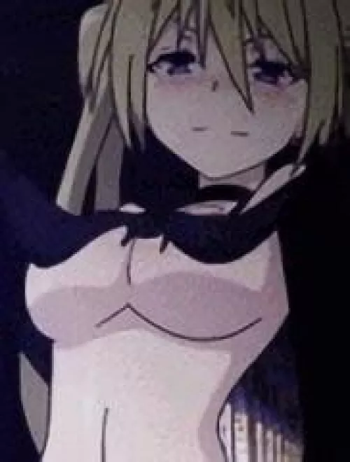 LF Color Source: 1girl, blush, boobs, lifting shirt, blonde, shirt lift by OkamiAzz