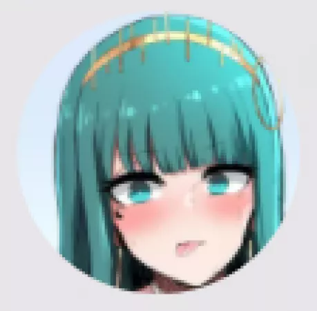 LF Color Source: 1girl, cyan hair, wide eyes, cyan eyes, yellow hairband by TheTaminus