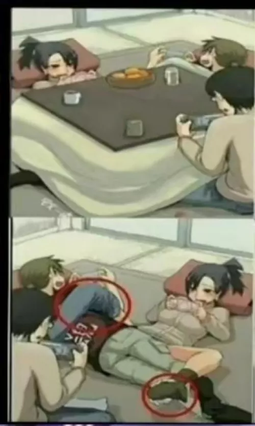 LF color source : 1girl,2boys,hidden sex, by Kindly-Lemon-1830