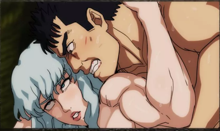 LF Color Source, 2boys, Berserk, Guts, Griffith, long white hair, short black hair, femboy by PM_ME_SOME_CURVES