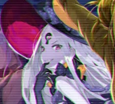 LF Color Source abigail williams, fate, FGO, white hair, finger to mouth, smiling, gloves, hat, pale skin posted by Nezzen-