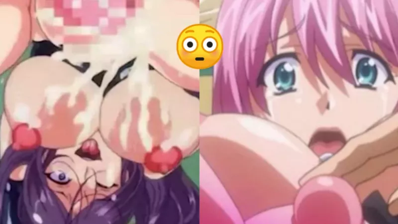 LF Color source: Ahegao, tongue out, creampie, big breasts, crying, pink hair by NextTheDudeII