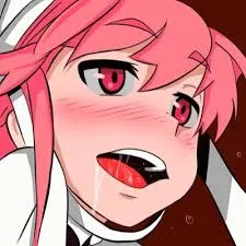 LF Color Source: blush, pink hair, red eyes, mouth open, saliva, drool posted by Tappyboi_02