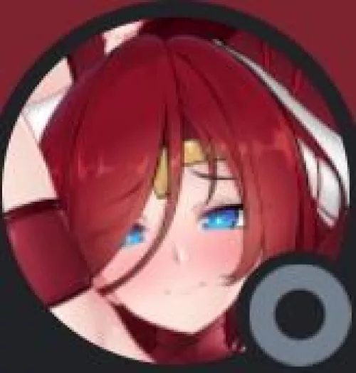 LF Color Source: Discord Pfp, Red hair, Blush, Smile. by PhantomNishima0000