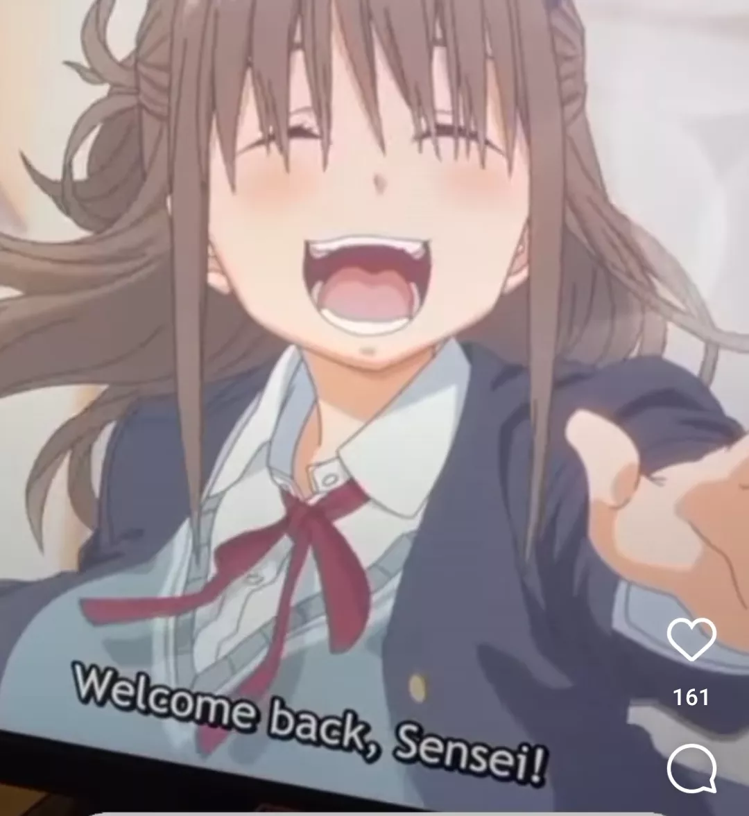 LF Color Source: Girl with cat ears, brunette, school uniform, welcome back senpai, smiling, running posted by Area51chan