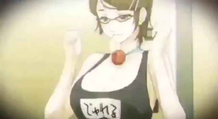 LF color source: glasses, swim suit, bell necklace, ball gag, black hair. by Spawny_Memes